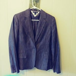 🆕Tommy Hilfiger💲Free Ship💲Linen Striped Blazer
